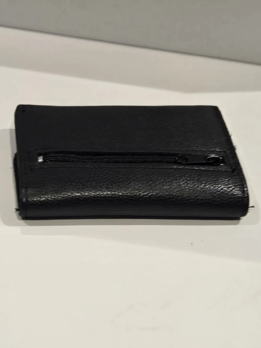 VINTAGE 1995 Betty Boop  Embroidered Snap Flap Black Leather Wallet ID Pocket